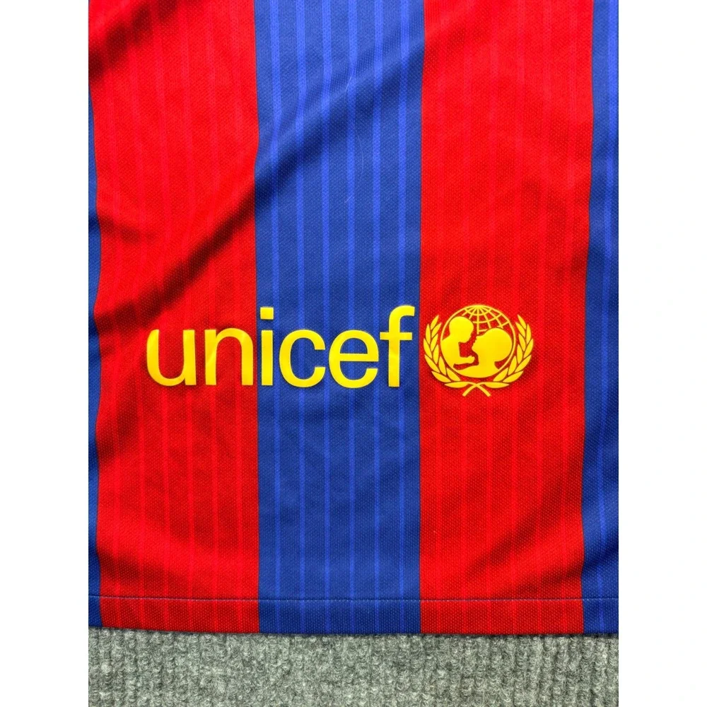 Nike FC Barcelona 2016 2017 Home Jersey Mens Small Blue Red Soccer Shirt Beko